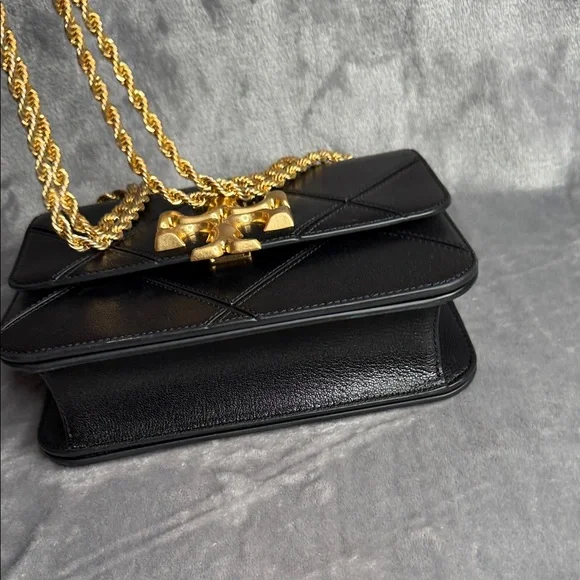 Tory Burch Black Crossbody Bag with Gold Accents - Picture 7 of 11